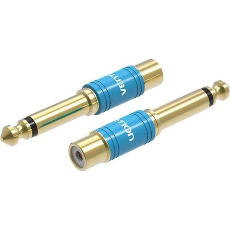 Venzione Adattatore Jack VDD-C03/ RCA femmina - Jack 6,5 Maschio/Blu