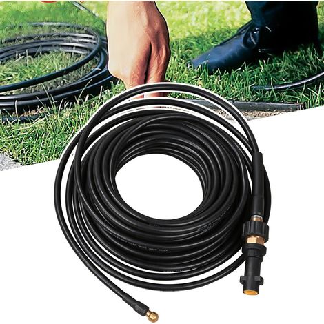 SWANEW Tusino di pulizia dei tubi 15m. pressione 180 bar 60 ° C adatto a tutti i detergenti ad alta pressione come Kärcher Connection Bayonet (1/5)