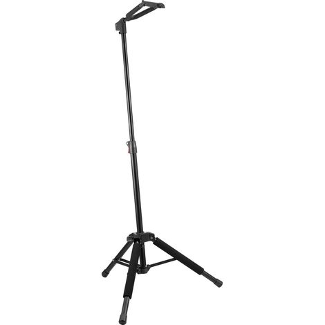 Support guitare au sol pliable, pied réglable de 90 à 120 cm, trépied stable pour guitare électrique, acoustique ou basse (1/5)