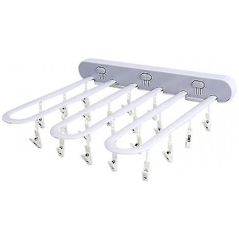 Plieur mural étendoir à linge pour chaussettes, support pliable suspendu (1/5)