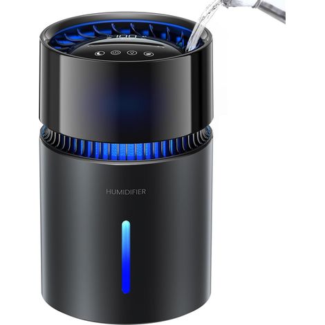 Humidificador de 5 litros con vapor frío y purificación de aire iónica - Humidificador silencioso con 100 velocidades ajustables para el dormitorio. (1/5)