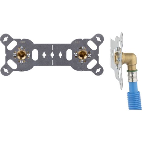 Noyon & Thiebault – Platine sécable PER à sertir – Raccord double pour tube PER – Ø16 – Raccords orientables pour installation facile