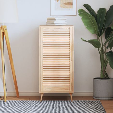 Porte d'armoire à lattes, 99,3 x 49,4 cm, en pin massif