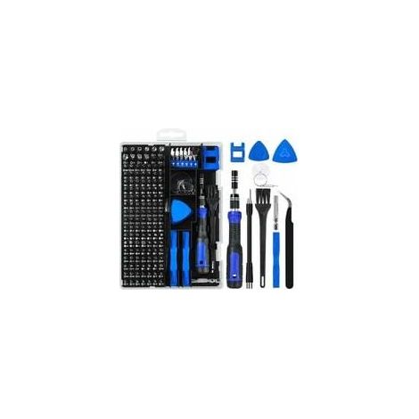 Juego de destornilladores, kit de herramientas de reparación de precisión 160 en 1, kit de herramientas de reparación profesional para iPhone/teléfono móvil/ordenador/tableta/PC/electrónica, etc. (1/5)