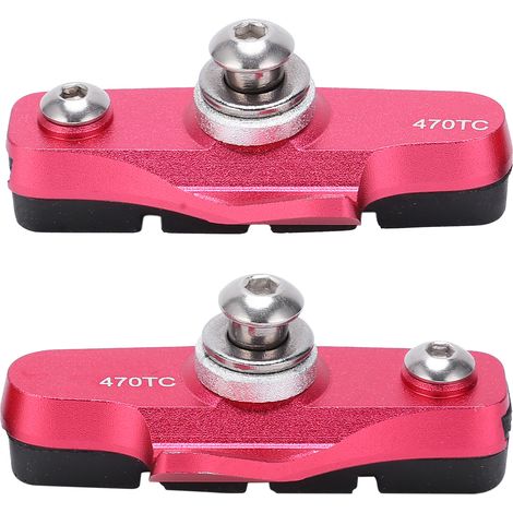 Plaquettes de frein pliables pour VTT rouges, patins de frein pliables pour vélos de route, accessoires de vélo (1/5)