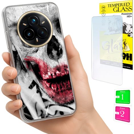 Custodia per Realme 14 Pro+ 5G / 14 Pro Plus 5G, cover posteriore + vetro 9H (1/5)