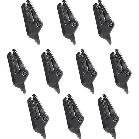 40 clips de fixation pour bâche d'auvent, clips de verrouillage pour bâche en plastique, linoléum, toile de tente ou d'auvent (1/5)