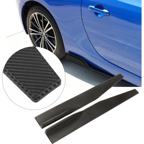 Zweiteiliges Set bestehend aus Seitenschwellern und Winglets aus Kohlefaser zur individuellen Gestaltung Ihres Autos, Universalgröße 75 cm x 9 cm x 5 cm. (1/5)