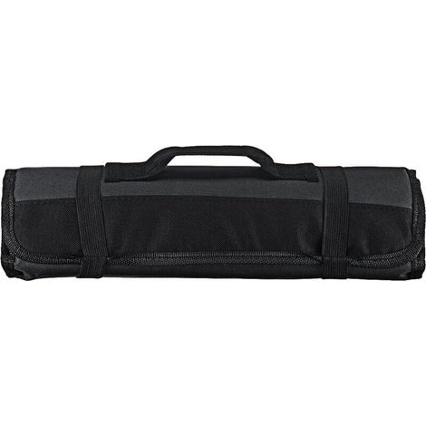 Borsa portautensili arrotolabile, borsa portautensili arrotolabile multitasche, borsa portautensili arrotolabile portatile per borsa portautensili (nera) (1/4)