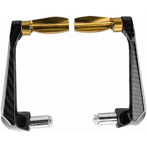 BUNTHAUS Protection de frein universelle en alliage d'aluminium 7/8 pouce pour guidon de moto (dorée)