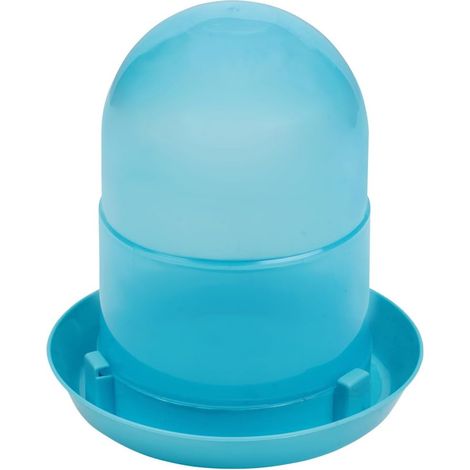 1 Abreuvoir Plastique, Capacité 2l, Partie Supérieure Semi-Transparente, Pour Poussins Et Petits Oiseaux