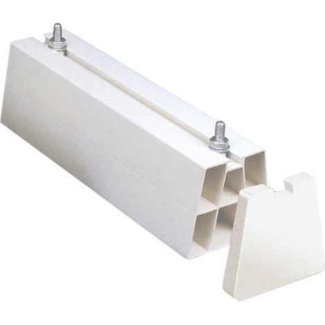 Support de sol pour unité extérieure - PVC blanc D11xh100xl1000mm