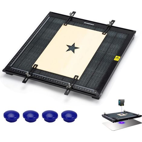 Table de travail pour machine à graver laser – Protection laser Honeycomb compatible avec différentes machines laser sophistiquées CNC 400 x 400 x 22 mm… (1/5)
