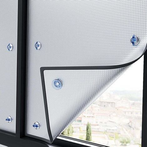 Film de protection solaire anti chaleur 50x70cm – Film aluminisé réutilisable – Anti-UV, ignifuge, résistant aux rayures – Économie d'énergie – Echoo