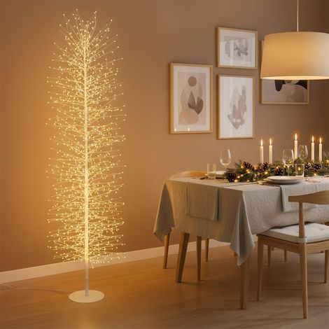 Albero di albero Tiglio Slim Bianco con MicroLED FD per uso interno -170 cm (1/5)