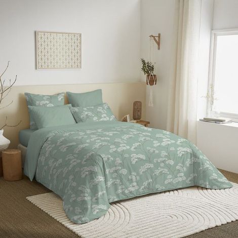 Pack complet housse de couette - Landscape - 240x220 cm - Réversible - 100% coton - Lavable en machine