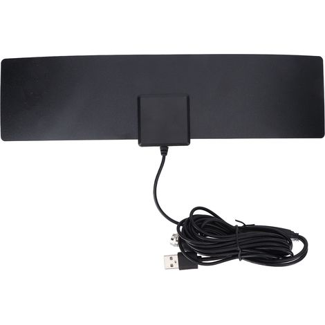 Aktive USB-TV-Antenne, F-Stecker, 80 km Reichweite, verstärktes HD-Digitalfernsehsignal für 720p-, 1080p- und 4K-Fernseher (1/5)