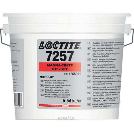Réparateur bicomposant Loctite PC 7257 pour le ragréage et la réparation de béton pot de 5.54kg - HENKEL TECHNOLOGIE FRANCE