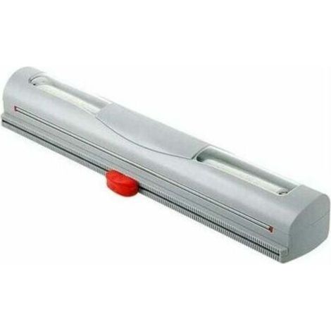 Dispenser per pellicola trasparente, dispenser per pellicola trasparente riutilizzabile, dispenser per pellicola trasparente ricaricabile, grigio