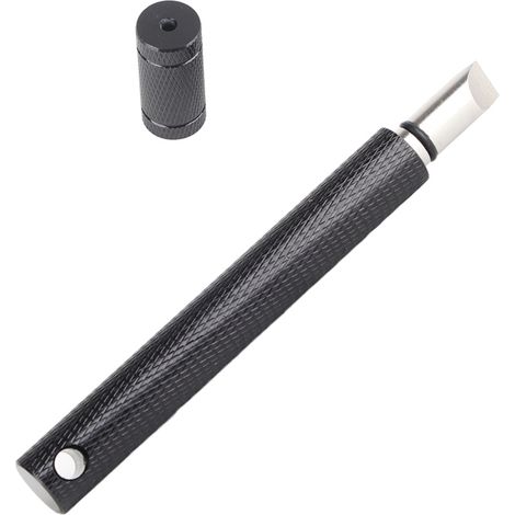 Outil de rainurage carré en acier inoxydable de 11 cm pour wedges de golf, type UV (noir) (1/5)