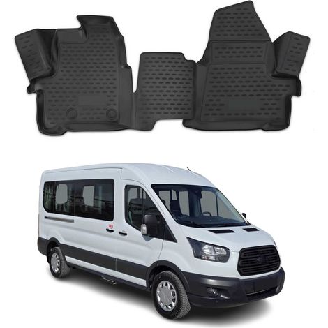 OMAC Tapis de Sol pour Ford Transit 2014-2025 en Caoutchouc Noir (1/5)