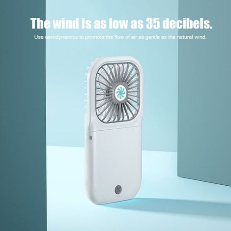 USB-Ventilator, faltbarer Nackenventilator, schwarz (1/5)