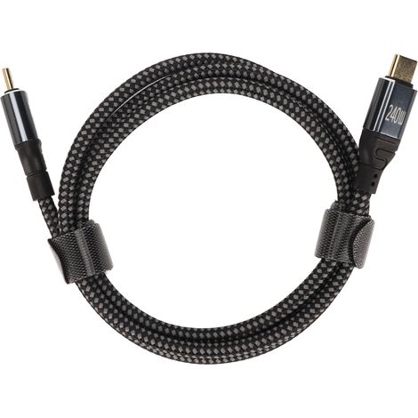 Câble USB C Mâle à Mâle PD 240W, 480 Mbps USB 2.0, Double Extrémité pour Transfert de Données, 1 mètre (1/5)
