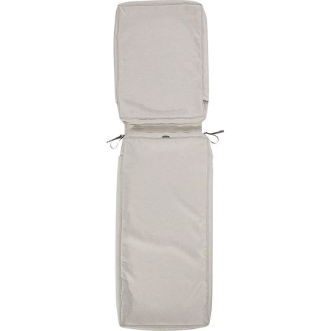 Housse de Coussin imperméable pour Chaise Longue Gris chiné 188 x 58 x 7,6 cm (1/5)