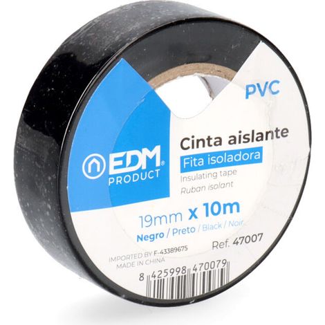Nastro Isolante 10m x 19mm Nero EDM Qualità "Supra" (1/2)