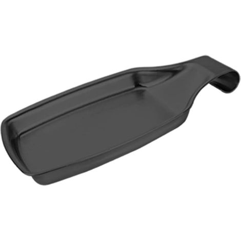 Repose-cuillère - 1 Pièce - Acier Inoxydable - Résistant Chaleur - Pour Cuisine - Noir 11x20,5cm (1/5)