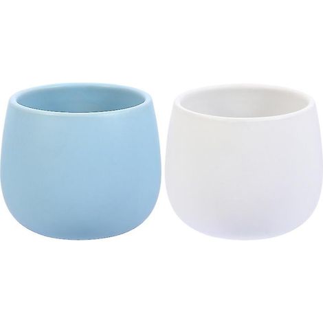 2 pots à bonsaï en céramique (1/3)