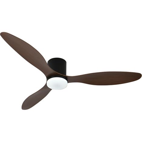 Ventilator dc mistral schwarz/kirsche, 3 Flügel, 48w led 300040006500k, h.18xd.130cm