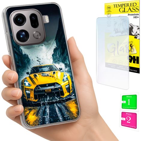 Funda para Oppo Find X9 Pro con cubierta trasera y cristal 9H. (1/5)