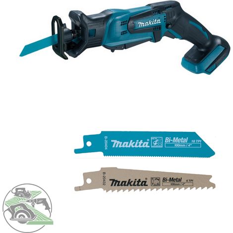 Makita Akku-Reciprosäge DJR183Z 18 V Reciproblatt BIM 100 6/Z + BIM 100/18Z