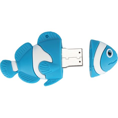 Clé USB 128GB Design Animé Poisson-Clown - Haute Vitesse de Transfert, Grande Capacité (1/5)