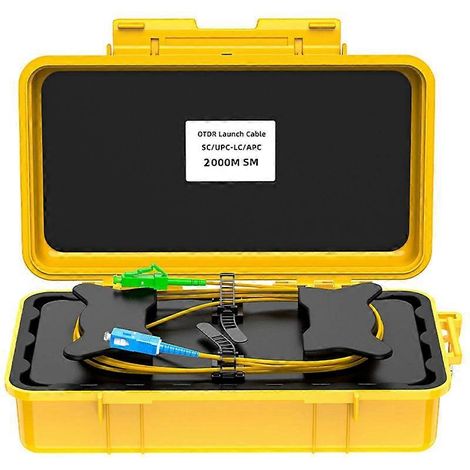 Boîtier émetteur OTDR à fibre optique, boîtier émetteur OTDR à anneau à fibre optique, éliminateur de zone morte 2000 m SC/UPC-LC/APC SC/UPC-LC/APC (1/5)