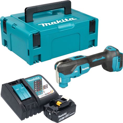 Herramienta multifunción a batería Makita DTM 53 RG1J de 18 V OIS / Starlock sin escobillas + 1 batería de 6,0 Ah + cargador + Makpac (1/5)
