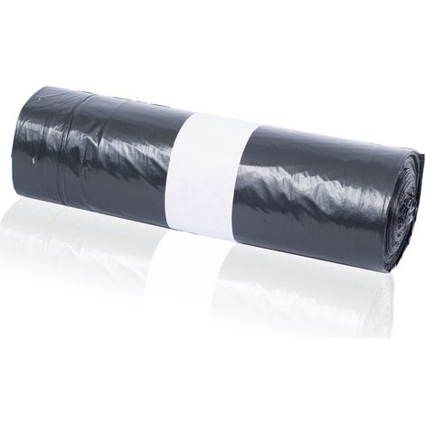 25 Müllbeutel LDPE Folie 60 Liter mit Zugband Abfallsäcke Müllsäcke schwarz (1/5)