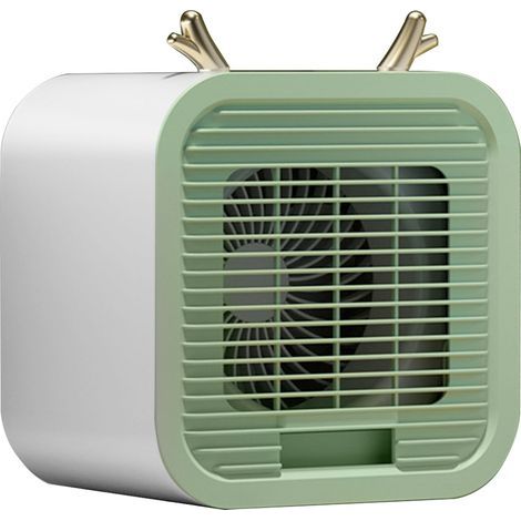 Mini-tragbare Tischklimaanlage, leise und USB-betrieben, ideal für Büro und Außenbereich (umweltfreundlich). (1/5)