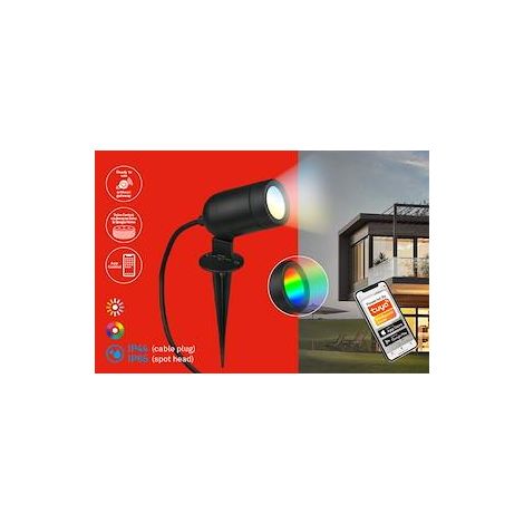 Tuya Smarter Außen-Strahler schwarz,LED/4,4W