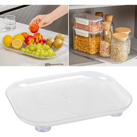 Plateau tournant transparent rabattable pour réfrigérateur 2635cm (1/5)