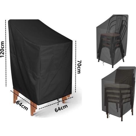 Wasserdichte Abdeckung für Gartenstühle, Hocker und Sessel, staubabweisend.
