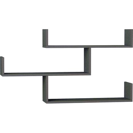 Mensola da parete, mensola portaoggetti Shelf Antracite (1/4)