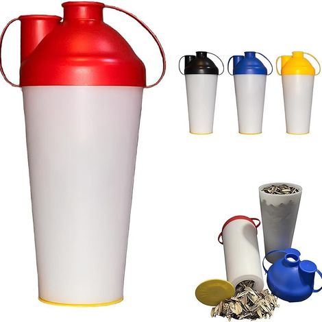 Nouveau récipient réutilisable pour coques de graines - Rouge - 501-600 ml