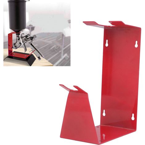 Support pour pistolet à peinture, support rouge pour pistolet à peinture, support pour pistolet à peinture domestique, support pour pistolet à peinture (1/5)