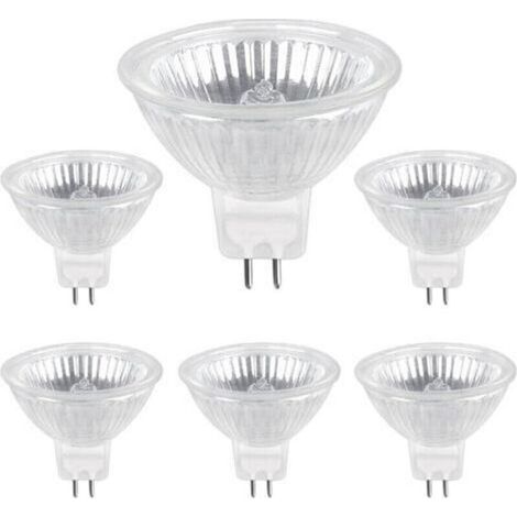 Ampoule Halogene GU5.3 50W 12V, 800lm Blanc Chaud 2700K Dimmable, Ampoule Spot Halogène MR16, pack de 6 (1/5)