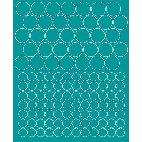 Pegatinas para casco de bicicleta, 119 piezas, color turquesa mate.