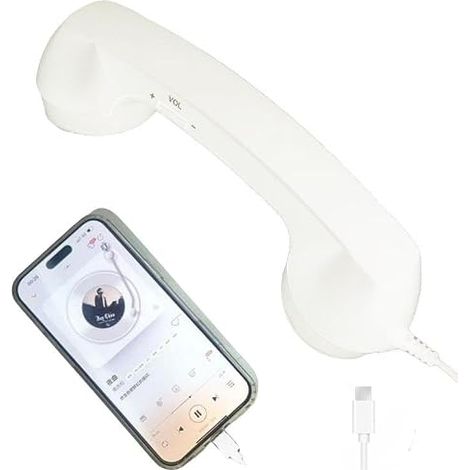 Auricolare per cellulare in stile retrò - Chiamate confortevoli - Tecnologia retrò classica - Chiamate chiare - Tono regolabile - Auricolare retrò (1/4)