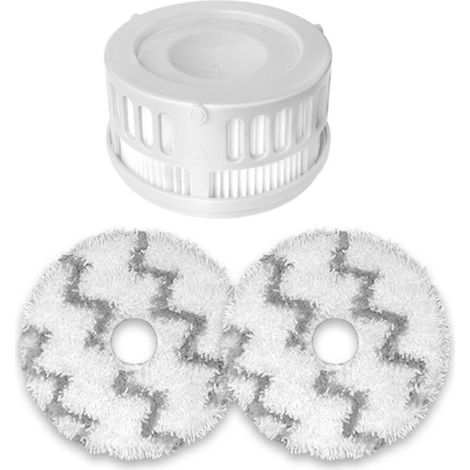 Kit de remplacement 3 pièces pour aspirateur sans sac K10 Pro : filtre HEPA, chiffon microfibre lavable, serpillière. – AquaForge (1/5)