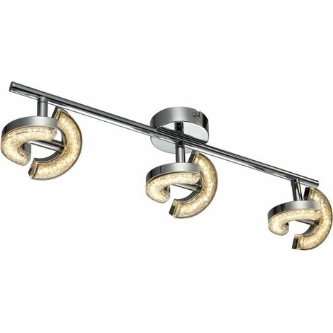 Plafonnier Reality Semic LED 6 spots orientable chromé